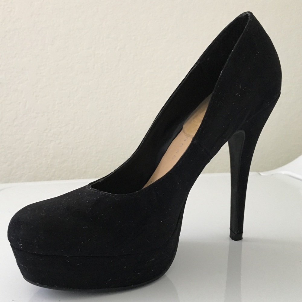Suede Platform Heels
